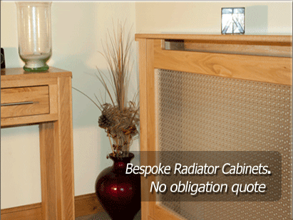 Stylish oak radiator cover