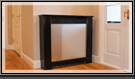 satin black radiator cover